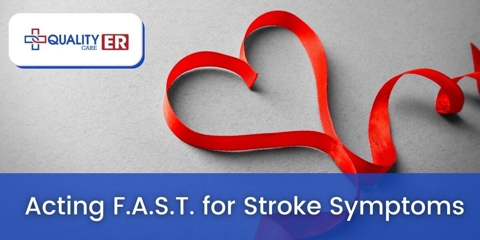 Red ribbon in the shape of a heart